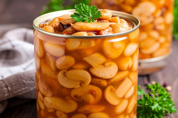 فروش مستقیم و عمده کنسرو لوبیا با قارچ